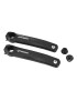 MANIVELLE DROITE + GAUCHE VAE - E-BIKE LONGUEUR 170mm ALU NOIR SML POUR MOTEUR SHIMANO E8000, E7000, E6100 (PAIRE)