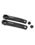 MANIVELLE DROITE + GAUCHE VAE - E-BIKE LONGUEUR 165mm ALU NOIR POUR MOTEUR SHIMANO E8000, E7000, E6100 (PAIRE)