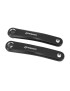 MANIVELLE DROITE + GAUCHE VAE - E-BIKE LONGUEUR 170mm ALU NOIR MINI ISIS POUR MOTEUR BOSCH GEN 3 (PAIRE)