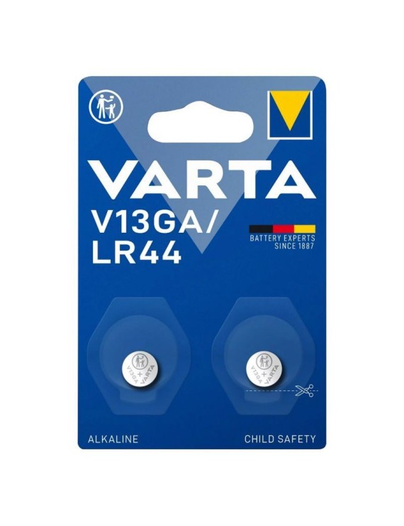 PILE BOUTON LR44, V13GA VARTA ALCALINE 1,5V (VENDU PAR 2)