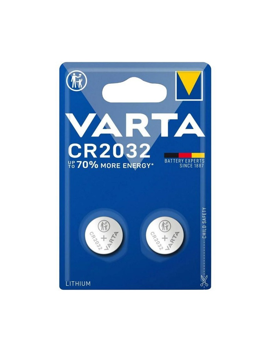 PILE BOUTON CR2032 VARTA LITHIUM 3V (VENDU PAR 2)