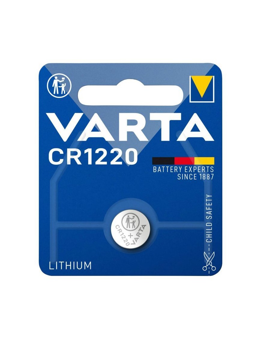 PILE BOUTON CR1220 VARTA LITHIUM 3V (VENDU A L'UNITE)