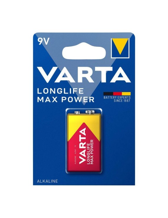 PILE 6LR61  9V  VARTA ALCALINE LONGLIFE MAX POWER (VENDU A L'UNITE)