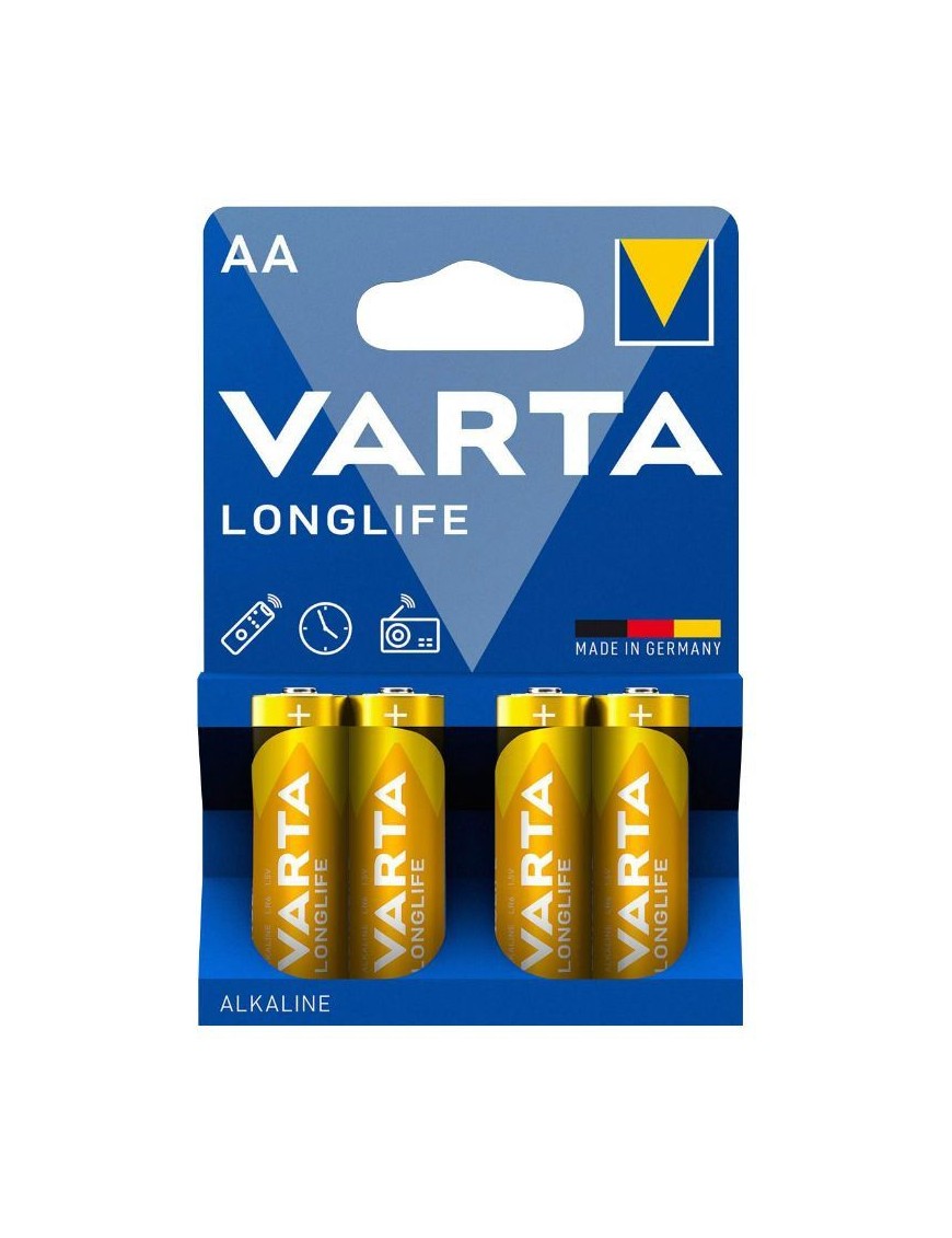 PILE LR06  1.5V  VARTA ALCALINE LONGLIFE AA (VENDU PAR 4)