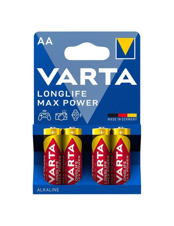 PILE LR06  1.5V  VARTA ALCALINE LONGLIFE MAX POWER AA (VENDU PAR 4)