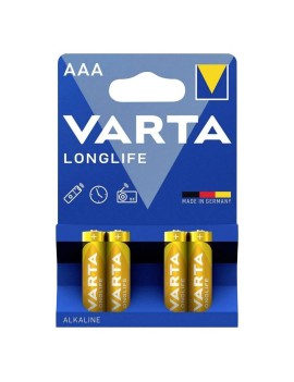 PILE LR03  1.5V  VARTA ALCALINE LONGLIFE LR03 - AAA (VENDU PAR 4)