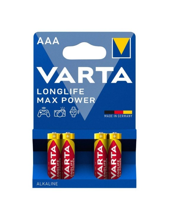 PILE LR03  1.5V  VARTA ALCALINE LONGLIFE MAX POWER LR03 - AAA (VENDU PAR 4)