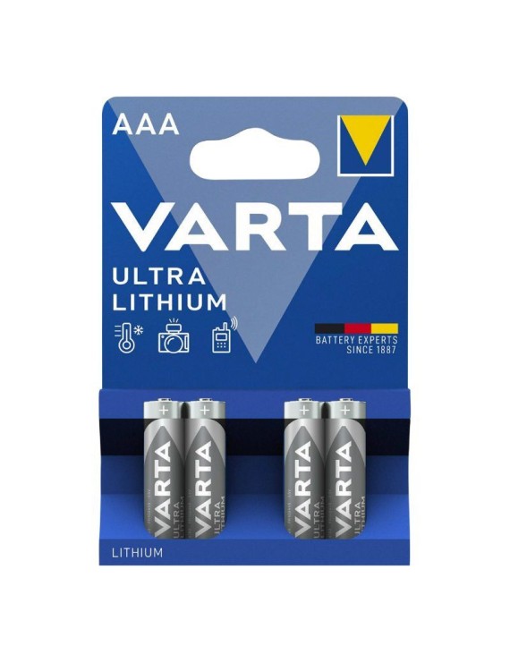 PILE LR03  1.5V  VARTA ULTRA LITHIUM LR03 - AAA (VENDU PAR 4)