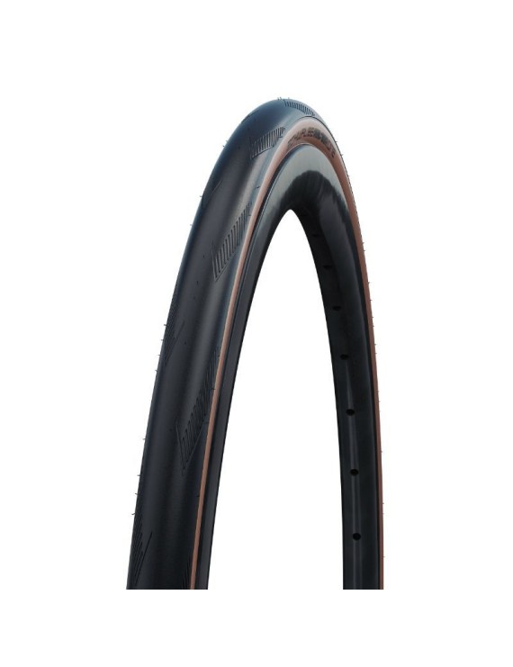 PNEU ROUTE 700 X 32 SCHWALBE ONE RACEGUARD ADDIX TUBELESS READY TS NOIR-BEIGE (32-622)