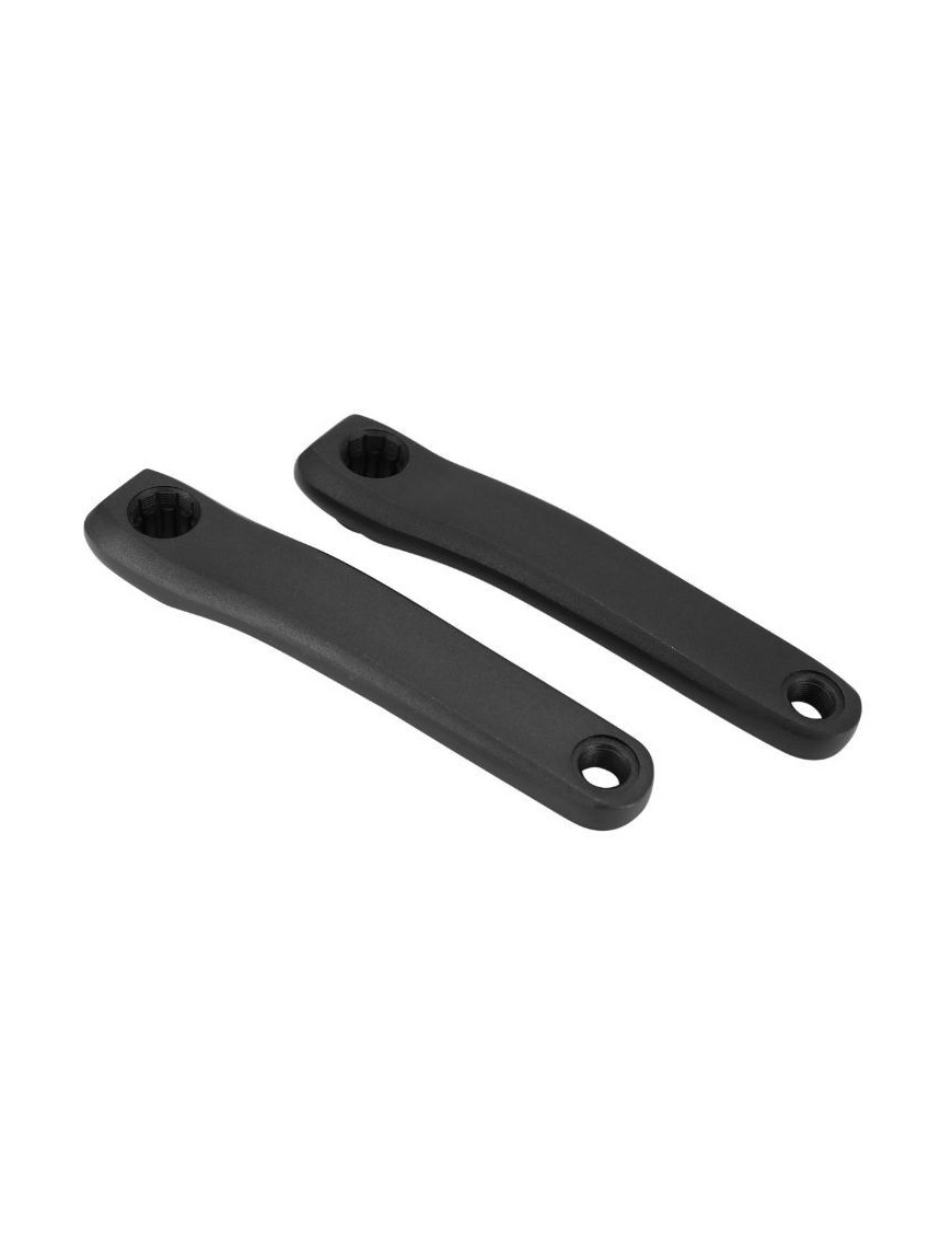 MANIVELLE DROITE + GAUCHE STRONGLIGHT MAGAN4 170mm  NOIR ISIS POUR BOSCH génération 1 -2 et 4-BROSE (DEPORT 10mm) - SANS VIS 