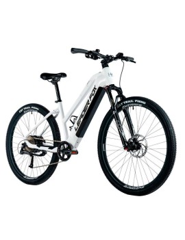 VELO ELECTRIQUE-VAE VTT 29 LEADER FOX ARIMO 2024 FEMME BLANC BRILLANT 9V MOTEUR ROUE AR BAFANG 36V 45Nm BATTERIE 20Ah (19'' - H