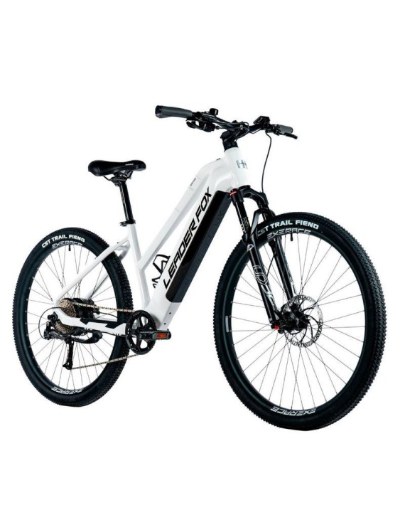 VELO ELECTRIQUE-VAE VTT 29 LEADER FOX ARIMO 2024 FEMME BLANC BRILLANT 9V MOTEUR ROUE AR BAFANG 36V 45Nm BATTERIE 20Ah (19'' - H