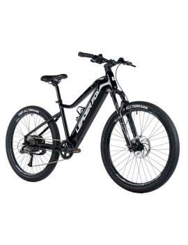 VELO ELECTRIQUE-VAE VTT 27,5 LEADER FOX ARIMO 2024 HOMME NOIR BRILLANT 9V MOTEUR ROUE AR BAFANG 36V 45Nm BATTERIE 20Ah (19'' - 