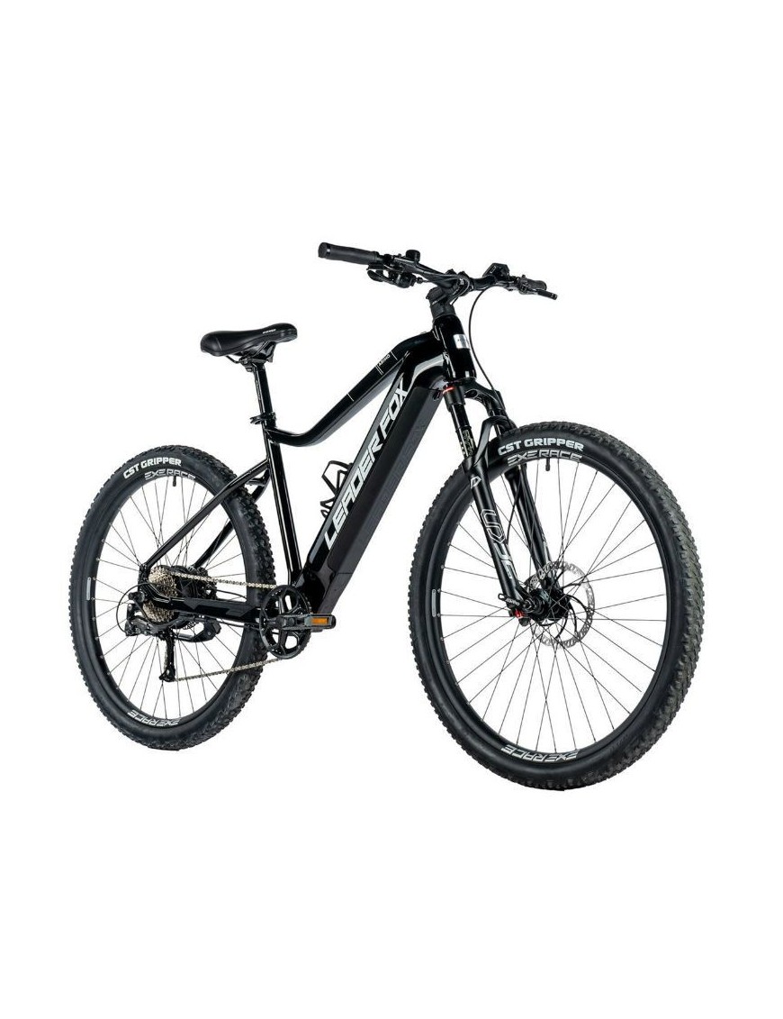 VELO ELECTRIQUE-VAE VTT 29 LEADER FOX ARIMO 2024 HOMME NOIR BRILLANT 9V MOTEUR ROUE AR BAFANG 36V 45Nm BATTERIE 20Ah (17,5'' - 