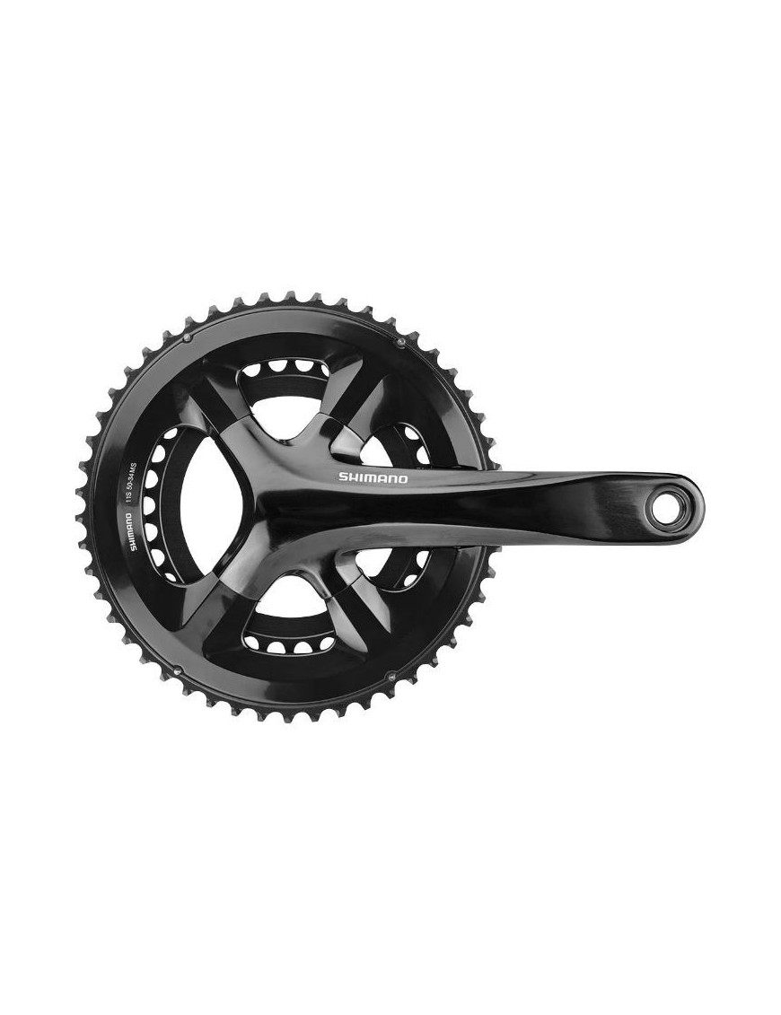 PEDALIER ROUTE SHIMANO 11V. RS510 NOIR 172.5mm 50-34 (COMPATIBLE TOUT GROUPE) (MONTAGE ATELIER)