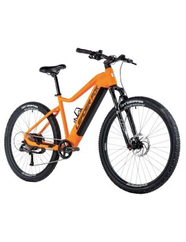 VELO ELECTRIQUE-VAE VTT 29 LEADER FOX ARIMO 2024 HOMME ORANGE FLUO MAT 9V MOTEUR ROUE AR BAFANG 36V 45Nm BATTERIE 20Ah (20,5'' 