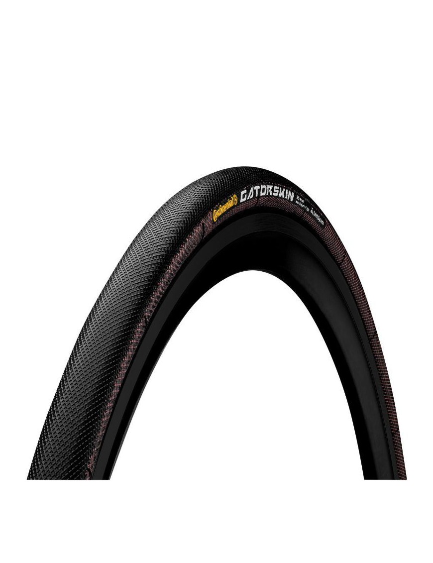 PNEU ROUTE 700 X 25 CONTINENTAL GATORSKIN NOIR PROTECTION ANTI-CREVAISON TR 180TPI (25-622)