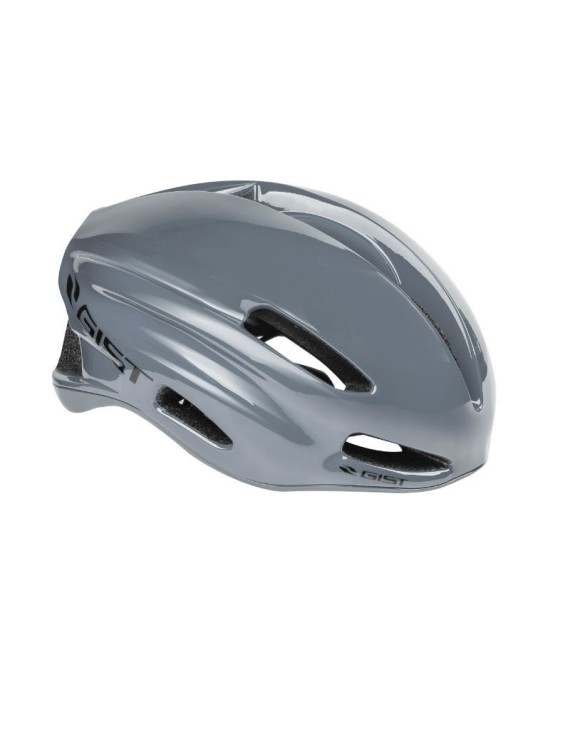 CASQUE VELO ADULTE GIST ROUTE VELOCE GRIS TAILLE 56-62 REGLAGE MOLETTE FERMETURE BOUCLE FIDLOCK MAGNETIQUE (EPS-PC)