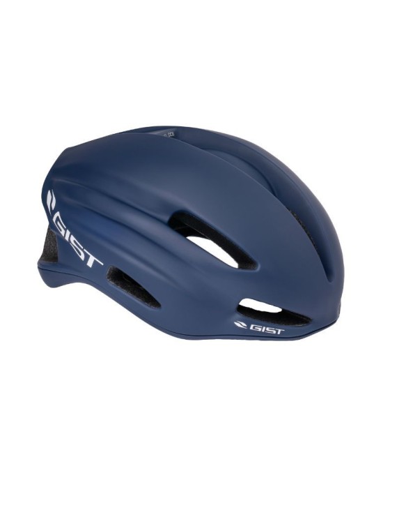 CASQUE VELO ADULTE GIST ROUTE VELOCE BLEU TAILLE 56-62 REGLAGE MOLETTE FERMETURE BOUCLE FIDLOCK MAGNETIQUE (EPS-PC)