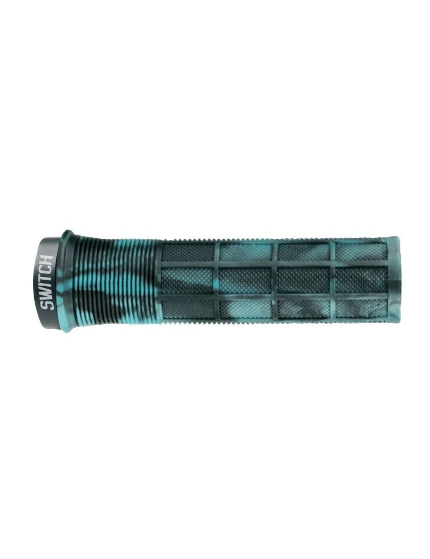 POIGNEE CITY-VTT SWITCH SUPERGRIP LOCK-ON SMOKE BLEU CLAIR (PAIRE)