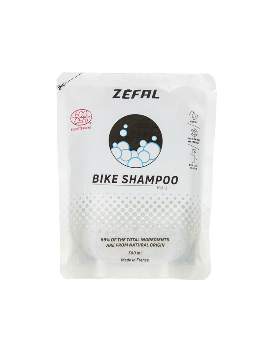 RECHARGE NETTOYANT VELO ZEFAL BIKE SHAMPOO (ECO RECHARGE 300ml) (VENDU A L'UNITE) LABEL ECOCERT ECODETERGENT