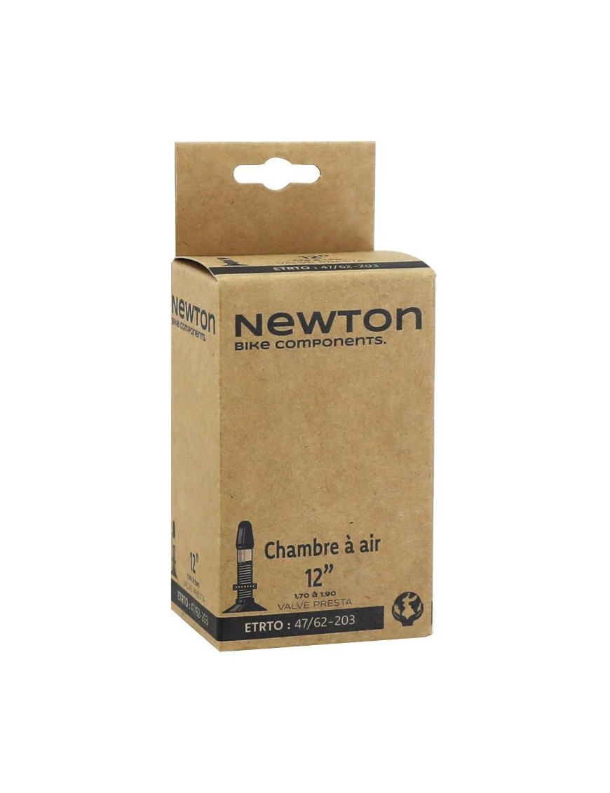 CHAMBRE A AIR VELO 12 x 1.7-1.9 (1-2 x 1.75-2 1-4) NEWTON VALVE PRESTA