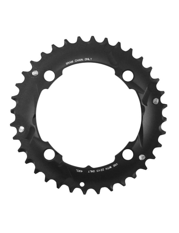 PLATEAU VTT 4BRA D.104 TRUVATIV DOUBLE 36DTS EXTERIEUR DOUBLE NOIR