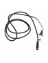 CABLE AFFICHAGE DISPLAY MOTEUR BAFANG CONNECTIQUE 5 PINS UART 1.25m COMPATIBLE LEADER FOX