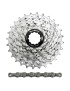 CASSETTE ET CHAINE (PACK)  9V. SUNRACE R91 11-28 ROUTE POUR SHIMANO NICKEL AVEC CHAINE CNM94 116 MAILLONS (LIVRE EN BOITE)    (