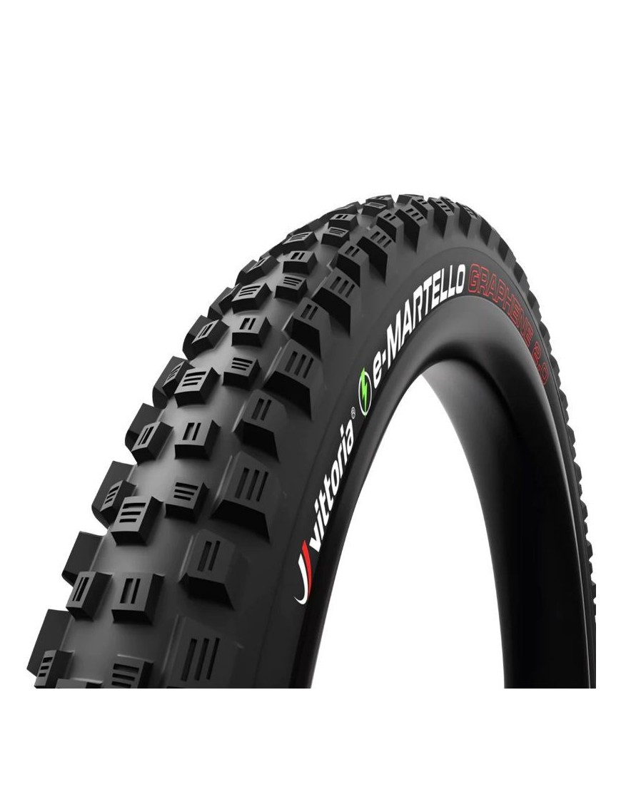 PNEU VTT GRAVITY - VAE 29 X 2.40 VITTORIA e-MARTELLO ENDURO TNT GRAPHENE 2.0 NOIR TUBELESS READY TS (60-622) HOMOLOGUE VAE e50 