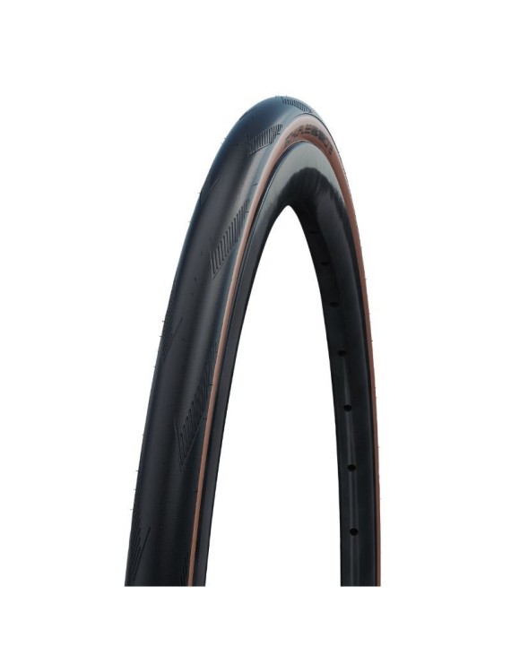 PNEU ROUTE 700 X 28 SCHWALBE ONE RACEGUARD ADDIX TUBELESS READY TS NOIR-BEIGE (28-622)