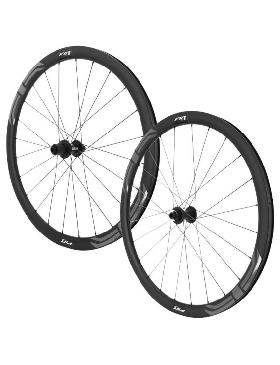 ROUES ROUTE 700 FIR FC 38D DISQUE CENTERLOCK CARBONE NOIR CASSETTE SHIMANO SH 12-11-10V. AXE TRAVERSANT 12-100 ET 12-142 HAUTEU