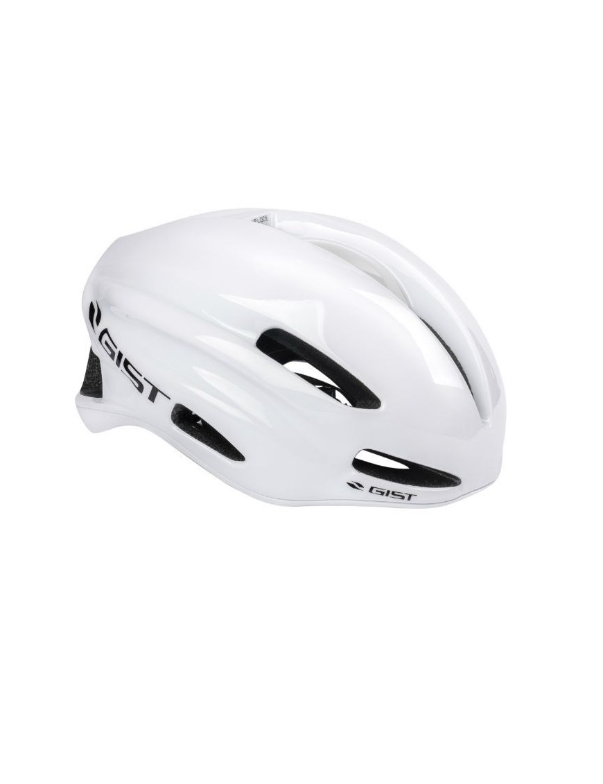 CASQUE VELO ADULTE GIST URBAIN VELOCE BLANC TAILLE 52-56 REGLAGE MOLETTE FERMETURE BOUCLE FIDLOCK MAGNETIQUE (EPS-PC)