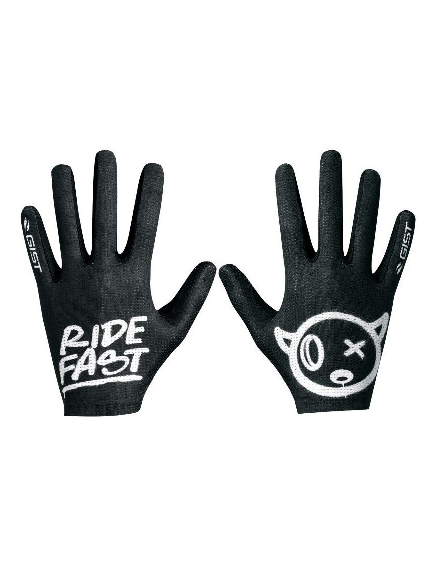 GANTS VELO VTT LONG GIST FASTER RIDE FAST NOIR XL (PAIRE SUR CARTE) SANS VELCRO COMPATIBLE ECRAN TACTILE  -5551
