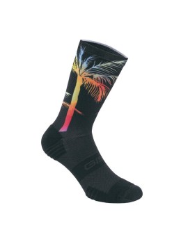 CHAUSSETTES-SOCQUETTES ETE GIST PALM NOIR ET DECO 38-42 - HAUTEUR 22CM (PAIRE) -5868