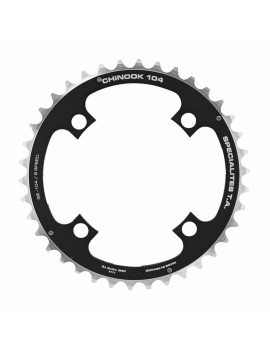 PLATEAU VTT 4BRA D.104 TA CHINOOK TRIPLE 38DTS MILIEU NOIR ALU 8-9V.