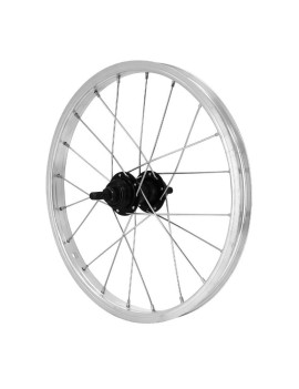 ROUE CITY 16" x 1.75 ALU ARRIERE MOY ACIER NOIR 100 mm AXE PLEIN ROUE LIBRE 1 V.