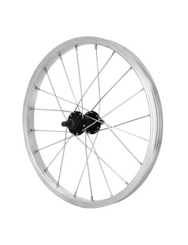 ROUE CITY 16" x 1.75 ALU AVANT MOY ACIER NOIR 85 mm AXE PLEIN