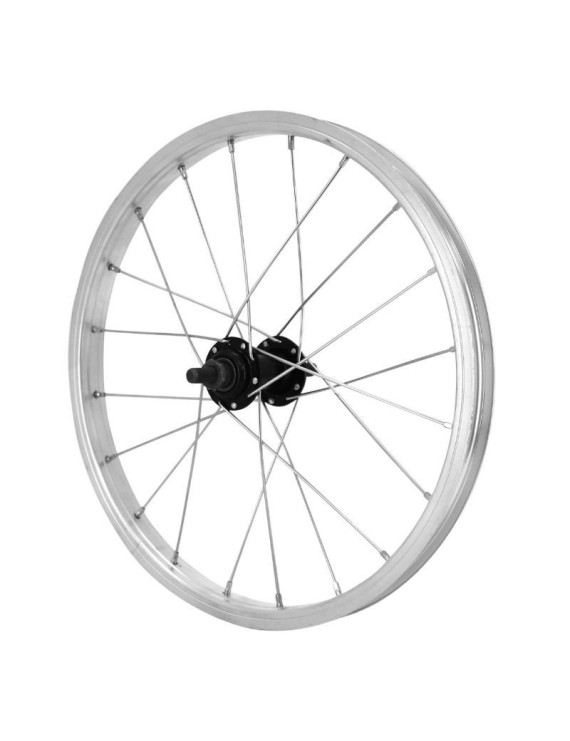 ROUE CITY 16" x 1.75 ALU AVANT MOY ACIER NOIR 85 mm AXE PLEIN