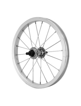 ROUE CITY 14" x 1.75 ALU AVANT MOY ACIER 85 mm AXE PLEIN