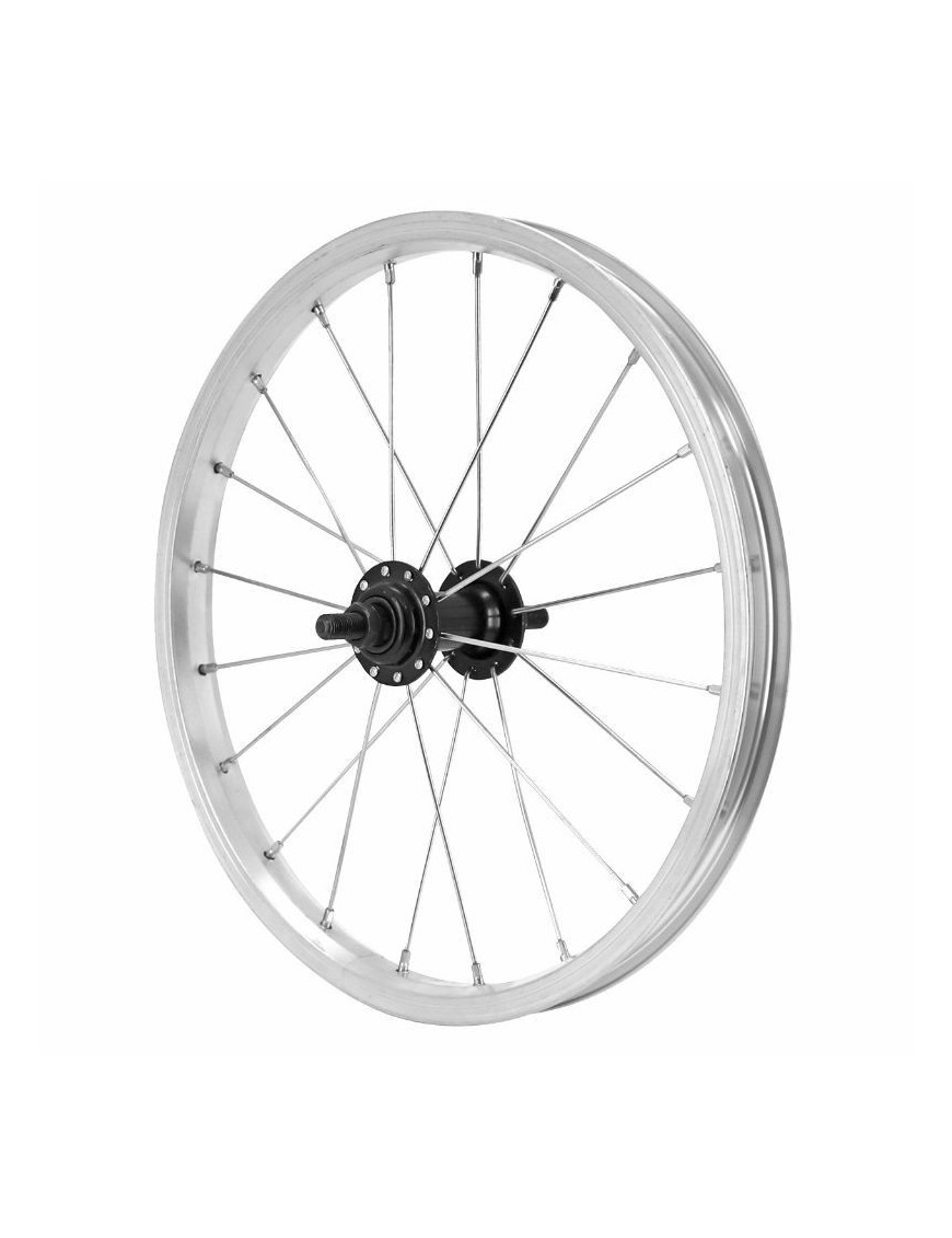 ROUE CITY 350A ALU AVANT MOY ACIER 85 mm AXE PLEIN