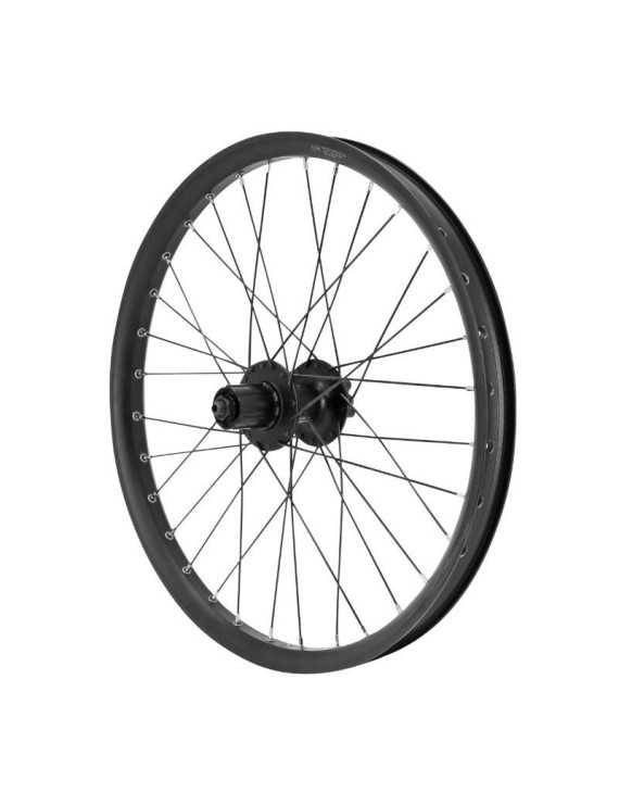 ROUE VTT 20" TRUCKY CARGO - VAE - E-BIKE - LONGTAIL ARRIERE NOIR DOUBLE PAROI DISQUE 6 TROUS CASSETTE 10-9-8V. (RENFORCE) JANTE