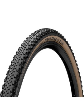 PNEU GRAVEL 700 X 40 CONTINENTAL TERRA TRAIL SHIELD WALL NOIR-MARRON TUBETYPE-TUBELESS  TS (40-622)