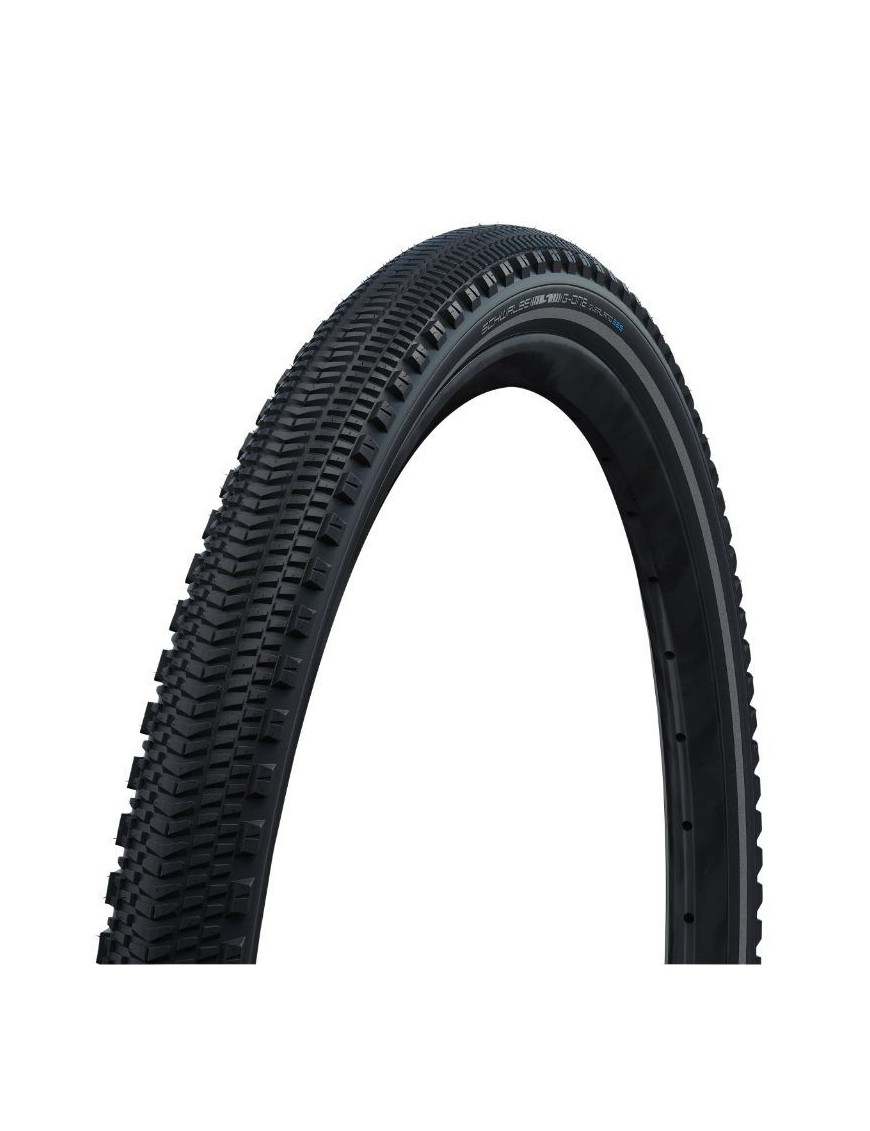 PNEU GRAVEL 700 X 45 SCHWALBE G-ONE OVERLAND 365 ADDIX NOIR TS (45-622) TLE RENFORT RACEGUARD TUBELESS-TUBETYPE HOMOLOGUE VAE e