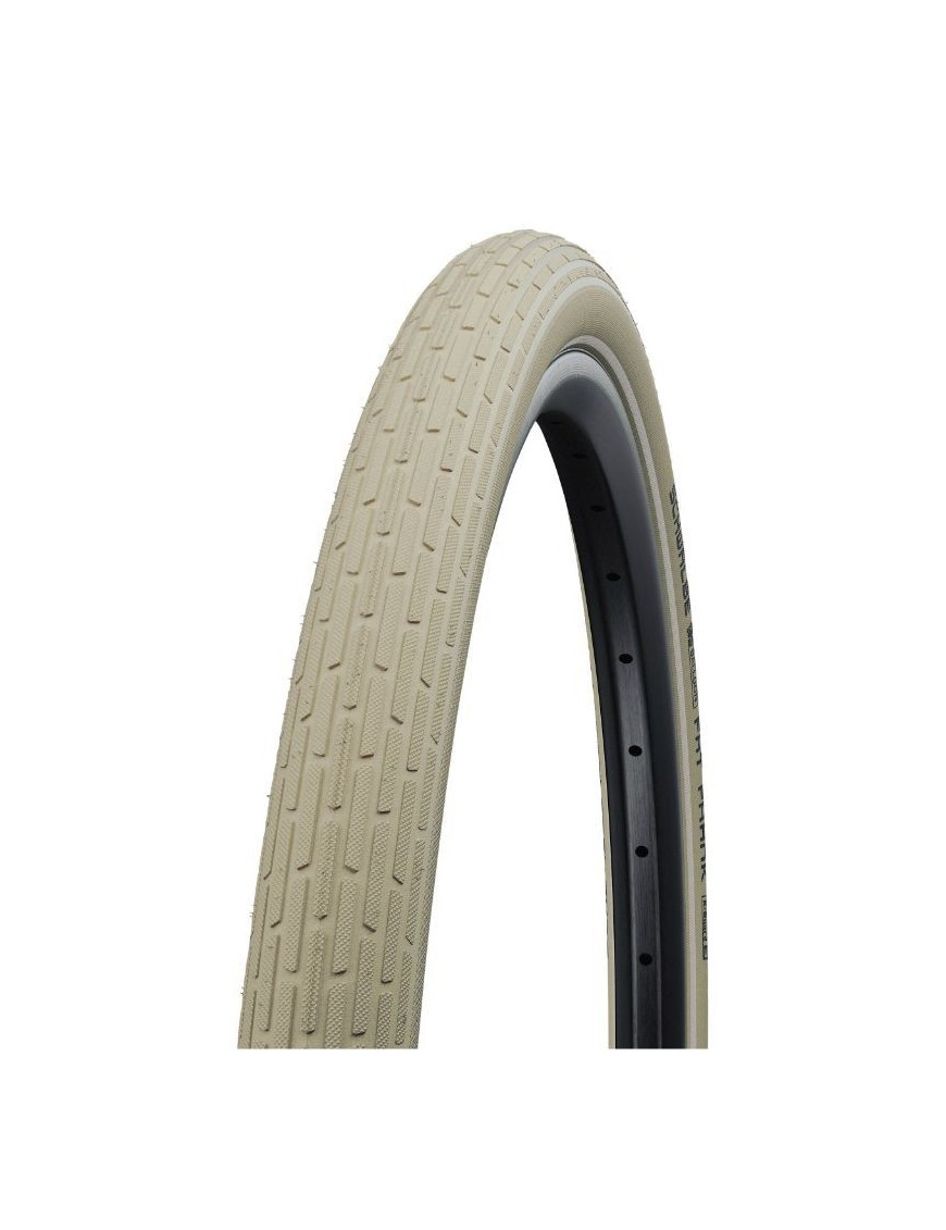 PNEU VTT URBAIN 29 X 2.00 SCHWALBE FAT FRANK CREME FLANC REFLEX TR (50-622) RENFORT K-GUARD (TWIN SKIN)