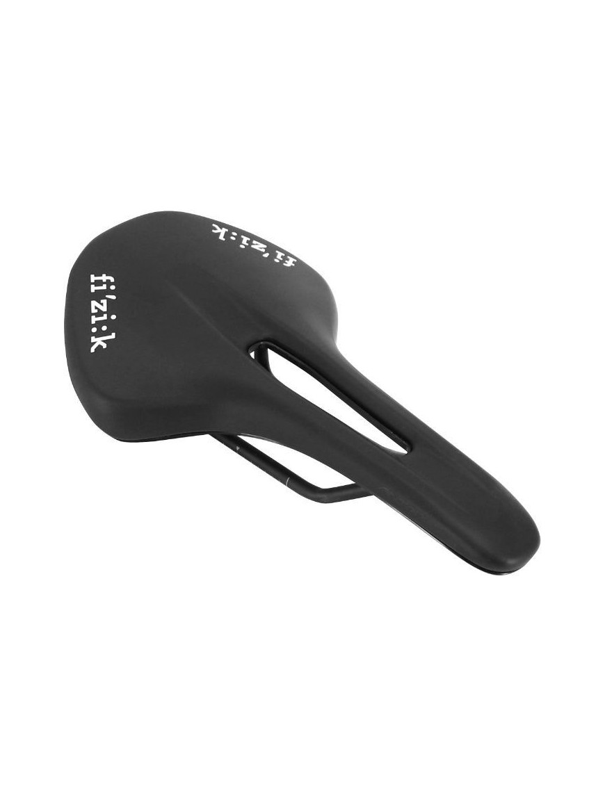 SELLE FIZIK ANTARES R5 OPEN NOIR LARGE 217g 268x150mm AVEC TROU CENTRAL RAIL KIUM