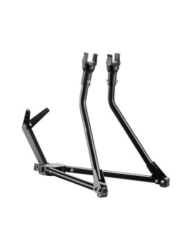 PRESENTOIR-SUPPORT 1 VELO IBERA EASY FIXATION SUR BASE CADRE ARRIERE COMPATIBLE 20"-27.5"-29"-700C NOIR - PLIABLE ET REGLABLE