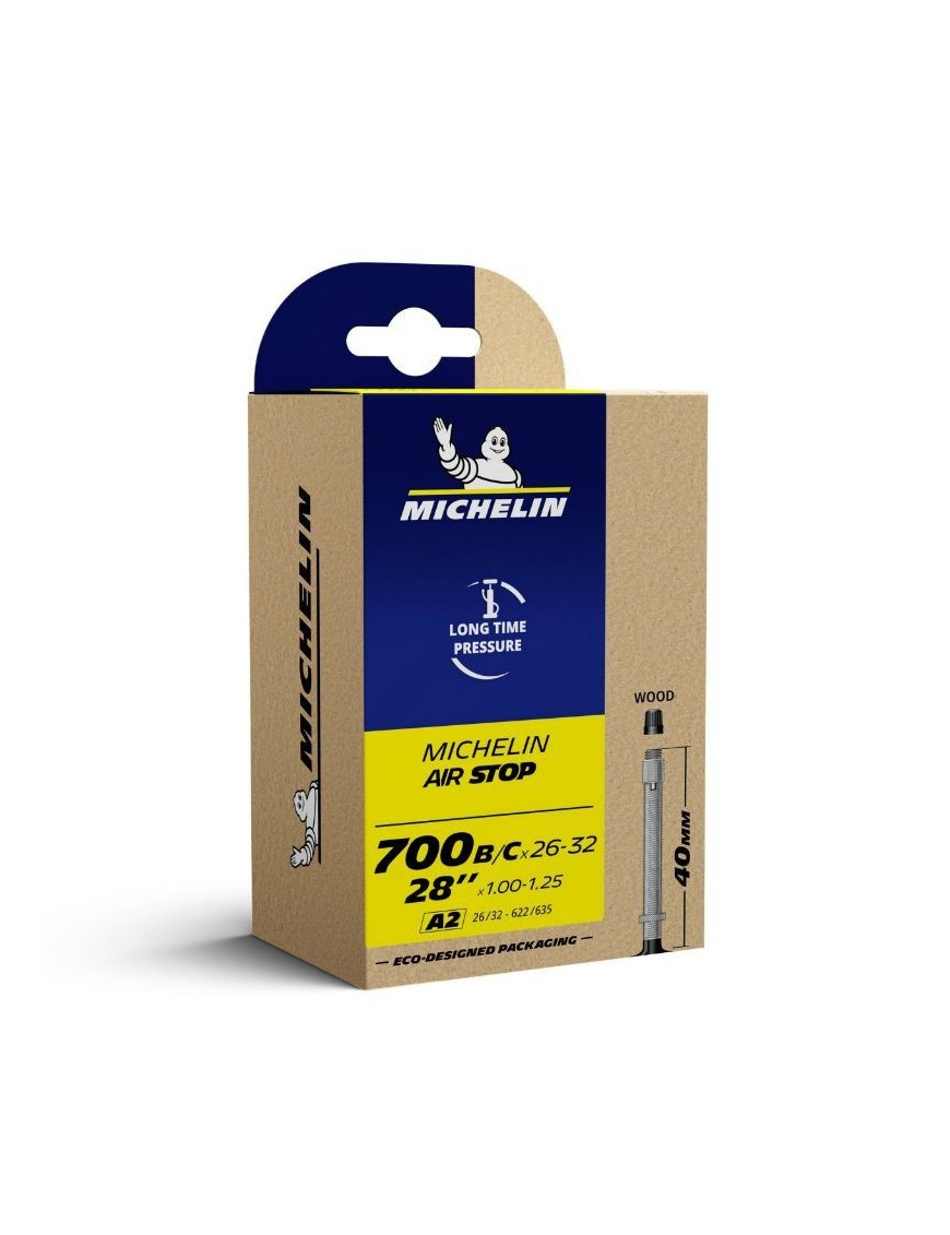 CHAMBRE A AIR VELO 700 x 26-32 MICHELIN AIRCOMP A2 VALVE PRESTA OBUS DEMONTABLE 80mm