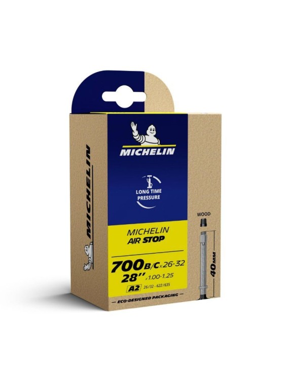 CHAMBRE A AIR VELO 700 x 26-32 MICHELIN AIRCOMP A2 VALVE PRESTA OBUS DEMONTABLE 80mm