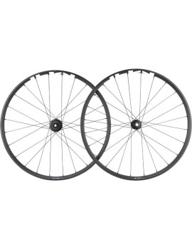 ROUES VTT 29" SHIMANO MT501 BOOST DISC CENTERLOCK AVANT+ARRIERE 12V. MICROSPLINE NOIR PNEU AXE TRAVERSANT 12-148 et 15-110 (VEN